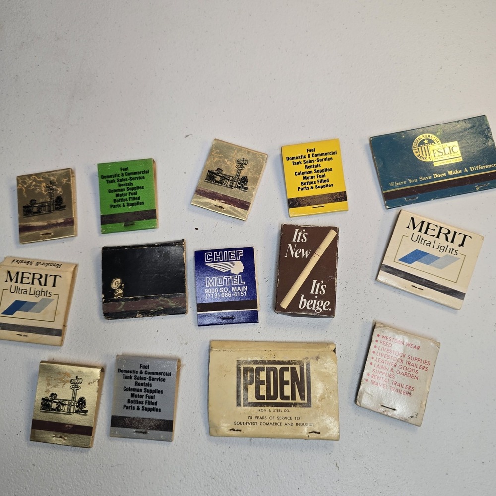 Lot of 14 Random Vintage Advertising Matchbooks - Picture 6 of 7